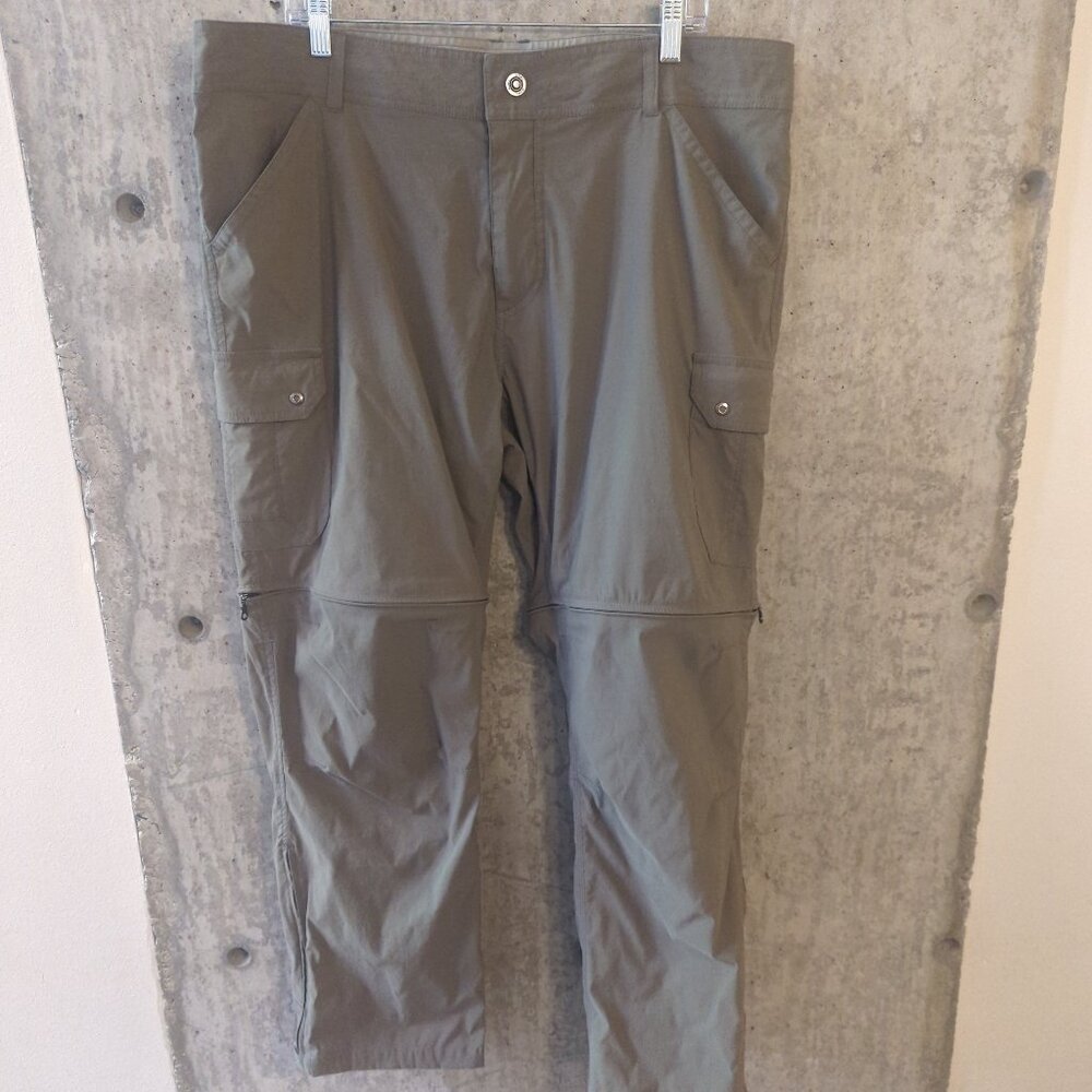 Kuhl Mens 40x30 Khaki Renegade Stealth Convertible Hiking Pants